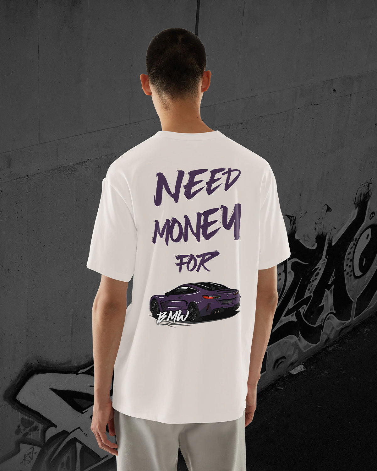 NEED MONEY FOR BMW M8 - Oversized T-Shirt